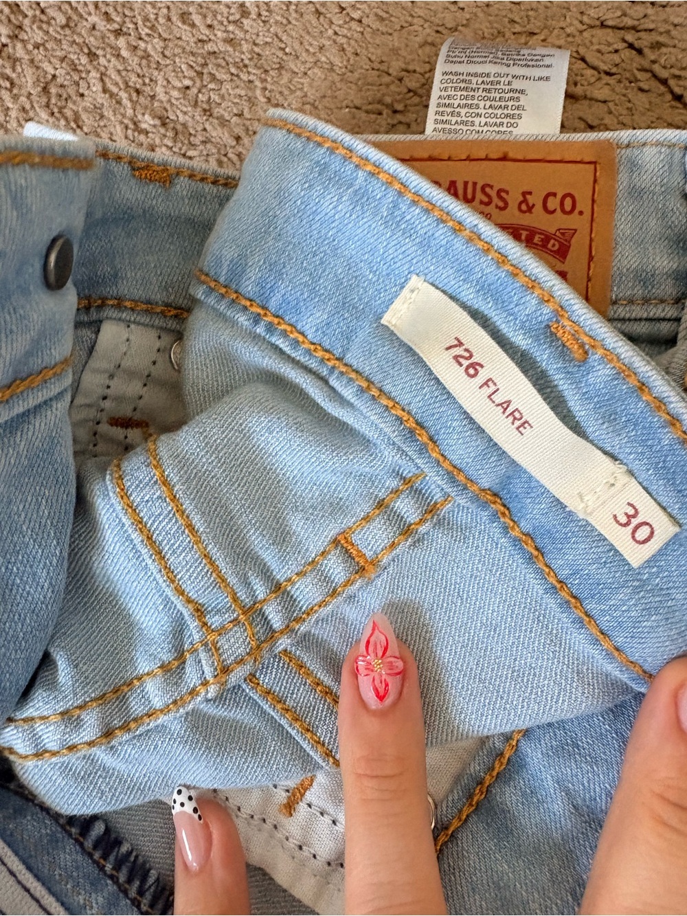 Levi's Light Blue 726 Flare Women's Denim Jeans
